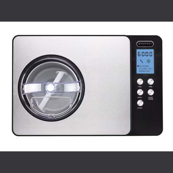 Ice Cream Maker, Stainless Steel, Overall Depth - Ice Machines: 11